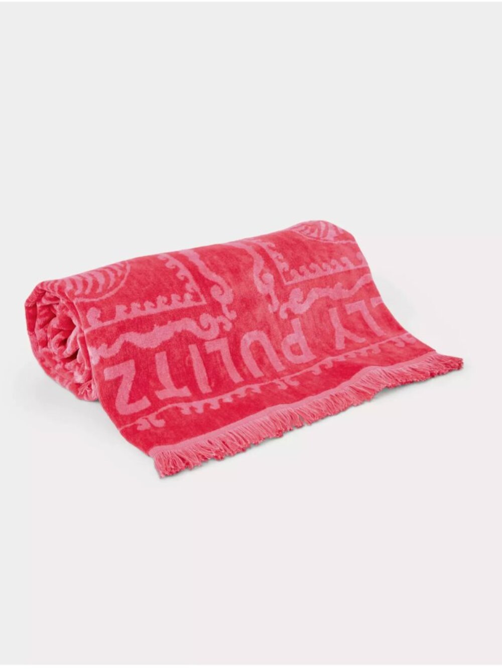 NWT Lilly Pulitzer Jacquard Beach Towel Paradise Punch Shell Shine Engineered